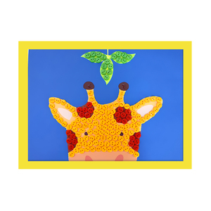 儿童手工diy制作材料亲子活动暖场卡通动物小中大班粘贴纽扣子画