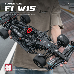 奔驰AMG方程式F1赛车机械组跑车积木遥控汽车2024新款男孩子玩具