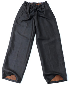 000人付款淘宝真丝香云纱男士休闲裤莨绸真品桑蚕丝有口袋真丝长裤