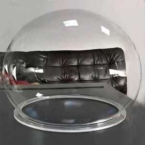 亚克力透明有机玻璃水晶模型异形椭圆大肚注吹塑超高面半圆球罩子