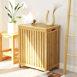 整理柜收纳箱家用大容量靠墙落地多功能茶几客厅楠竹子柜子储物柜