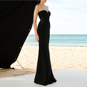 年会晚礼服女2020新款宴会派对主持人走秀红毯鱼尾连衣裙长款显瘦