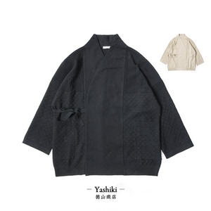 YASHIKI 和魂洋裁 经典作務衣宽松廓形开衫 秋冬春层次搭配压轴作