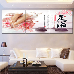 足道足浴按摩装饰画中医养生馆挂画洗浴中心洗脚城足疗沐足店壁画
