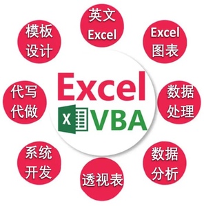 VBA代做Excel表格处理英文数据透视统计分析可视化规划求解考勤表