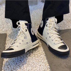 converse匡威女鞋1970s奥利奥撞色黑白拼接高帮帆布鞋男鞋168623c
