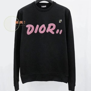 dior/迪奥 21fw新款kaws联名款字母小蜜蜂logo男女款长袖宽松卫衣
