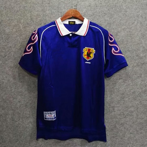 1998年款日本主场短袖复古球衣/足球服/波衫/ 蓝色  65元