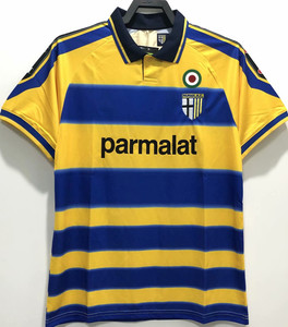1999-2000年款意甲帕尔马主场复古球衣/足球服/波衫/ 黄色 60元