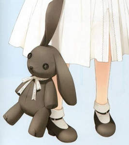 穹妹的兔子玩偶COS公仔cosplay日版兔兔缘之空 悠之空 春日野穹