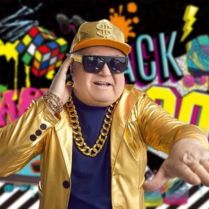 网红大金链子抖音超社会人塑料大道具不掉色假黄金项链男女夸土豪