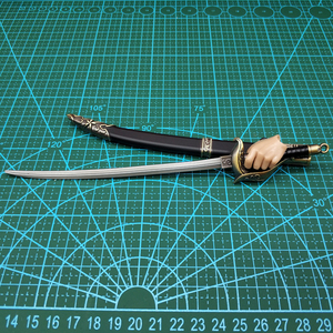 1/6兵人武器配件海盗剑ht西洋剑带鞘 长剑冷兵器12寸素体手办模型