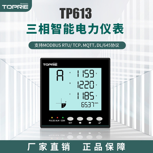 工业智能电表4G三相四线无线多功能功率电流压谐波电力仪表TP613