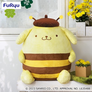 sanrio布丁狗 布甸狗 purin 巨型超big蜜蜂造型 正版可愛毛絨公仔