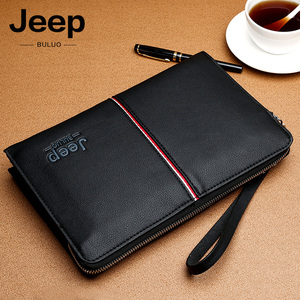 jeep吉普男士手包大容量皮包男青年潮信封包手夹包包手拿包手机包