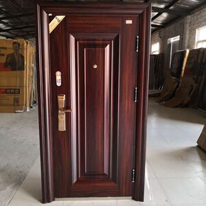 js2009美丽在线淘宝帝伦特防盗门带通风窗家用甲级门中门灰色指纹锁