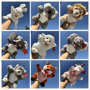 包邮可爱动物手偶毛绒玩具亲子互动手套腹语游戏表演讲故事娃娃