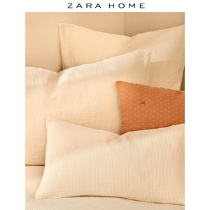 zara home 条纹棉枕套床头靠枕套抱枕套不含芯40支 41686091712