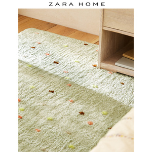 Zara Home 可爱波卡圆点地毯儿童床边毯玩具房地垫 4