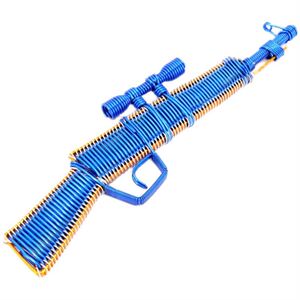 手工diy铝线编织98k儿童玩具枪模型金属彩色铁丝制作m416工艺品