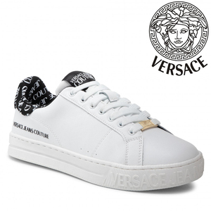 正品现货 versace 范思哲 男士低帮休闲鞋圆头男鞋运动板鞋小白鞋