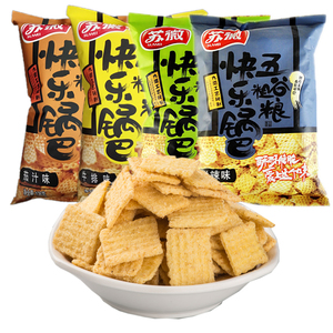 苏微快乐锅巴多口味108g*6袋办公室吃货休闲零食怀旧膨化食品小吃