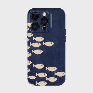 鱼儿水中游~iPhone苹果15promax新款手机壳11创意ins小米14趣味艺术13小众不撞款12美术生设计适用p50华为p60