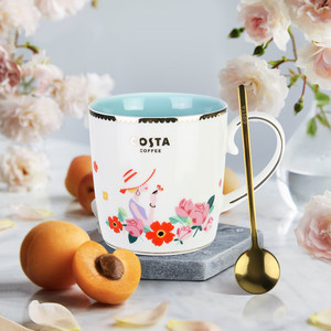 【清仓】COSTA咖世家春风送暖系列春日啡香陶瓷马克杯匙组