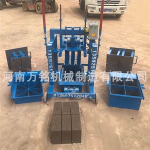 郑州二次结构小型移动水泥木砖机空心砌块门头砖混凝土预制块设备