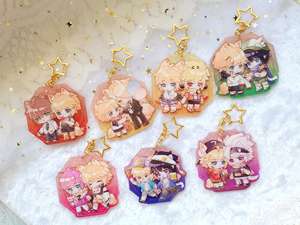 【黑白猫城】凹凸世界all金向同人闪粉彩窗亚克力挂件/徽章/方卡