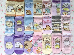 出口日本治愈系卡通角落生物 儿童 短袜船袜超萌甜美 大童袜子