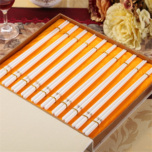 品牌瓷筷子家用高档骨瓷餐具欧式陶瓷筷10双磁快子礼品套装可定制