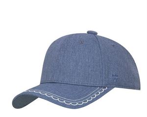 hatson专柜正品牛仔蓝色灰色蝴蝶结调节带棒球帽