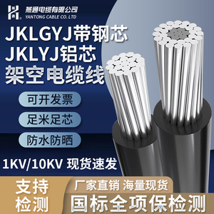高压电线户外低压铝线1kv 16 25 35平方铝芯架空铝绞线绝缘线导线
