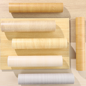 家具翻新贴纸自粘墙纸贴皮衣柜柜子木板木门防水仿木木饰面木纹纸