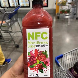 山姆采购新品NFC混合梅果汁苹果汁草莓树莓蔓越莓混合果肉果汁2L