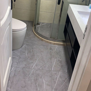 地贴防水自粘地砖贴水泥地厕所装饰地面浴室卫生间地板砖翻新改造