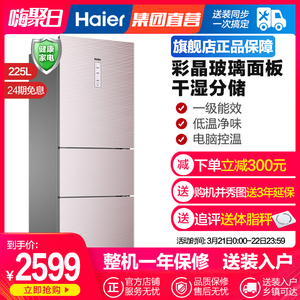海尔变频干湿分储风冷无霜家用小冰箱Haier/海尔 BCD-225WDCJ(DZ)