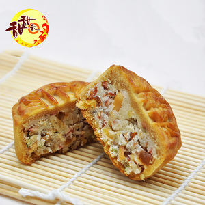 甜甜园 中秋散装月饼 6块装纯手工制作广式多口味什锦月饼