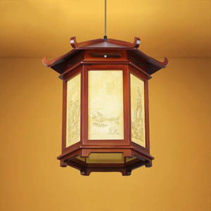 实木宫灯中式复古中国