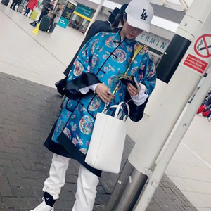 scc小壁虎深圳壁虎服饰18新款气质宽松刺绣贵气典雅旗袍复古外套