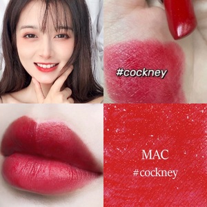正品现货mac魅可光亮壳子弹头滋润唇膏口红502cockney草莓水红色