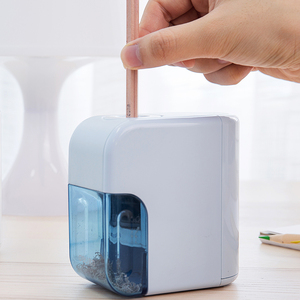 得力0714电动削笔器学生男女卷笔刀 电动削笔器得力文具办公乐素