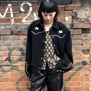 needles蝴蝶刺绣夹克外套 英伦贵族风格箭头日系复古线条风男女潮