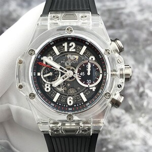 适用hublot恒宝宇舶大爆炸手表带透明白硅胶男bigbang橡胶0人付款39