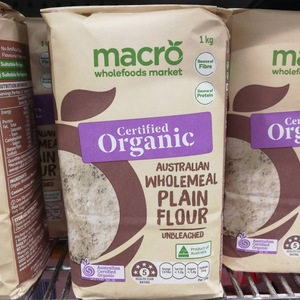 澳洲直邮代购macro有机全麦面粉家用馒头包子1kg宝宝婴儿辅食烘焙