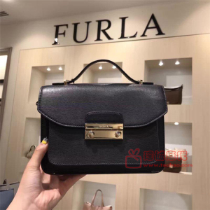 正品代购 Furla/芙拉女包 真皮十字纹邮差包手提单肩斜挎新款