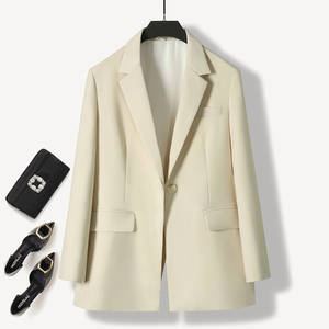 米色韩版小西装外套女春