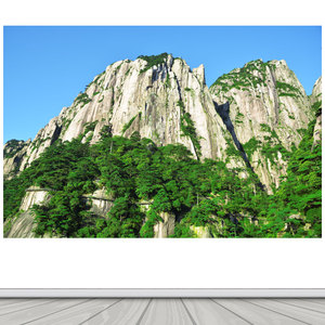 三清山雄伟山峰有山无水靠山图装饰壁画自然景观风景名胜客厅贴画