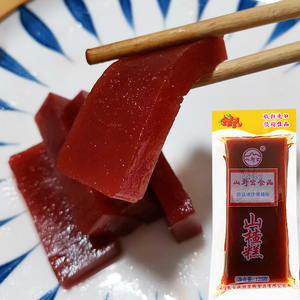 天津特产山野宏山楂糕京糕山楂零食凉果儿童红果布丁大块包装袋装